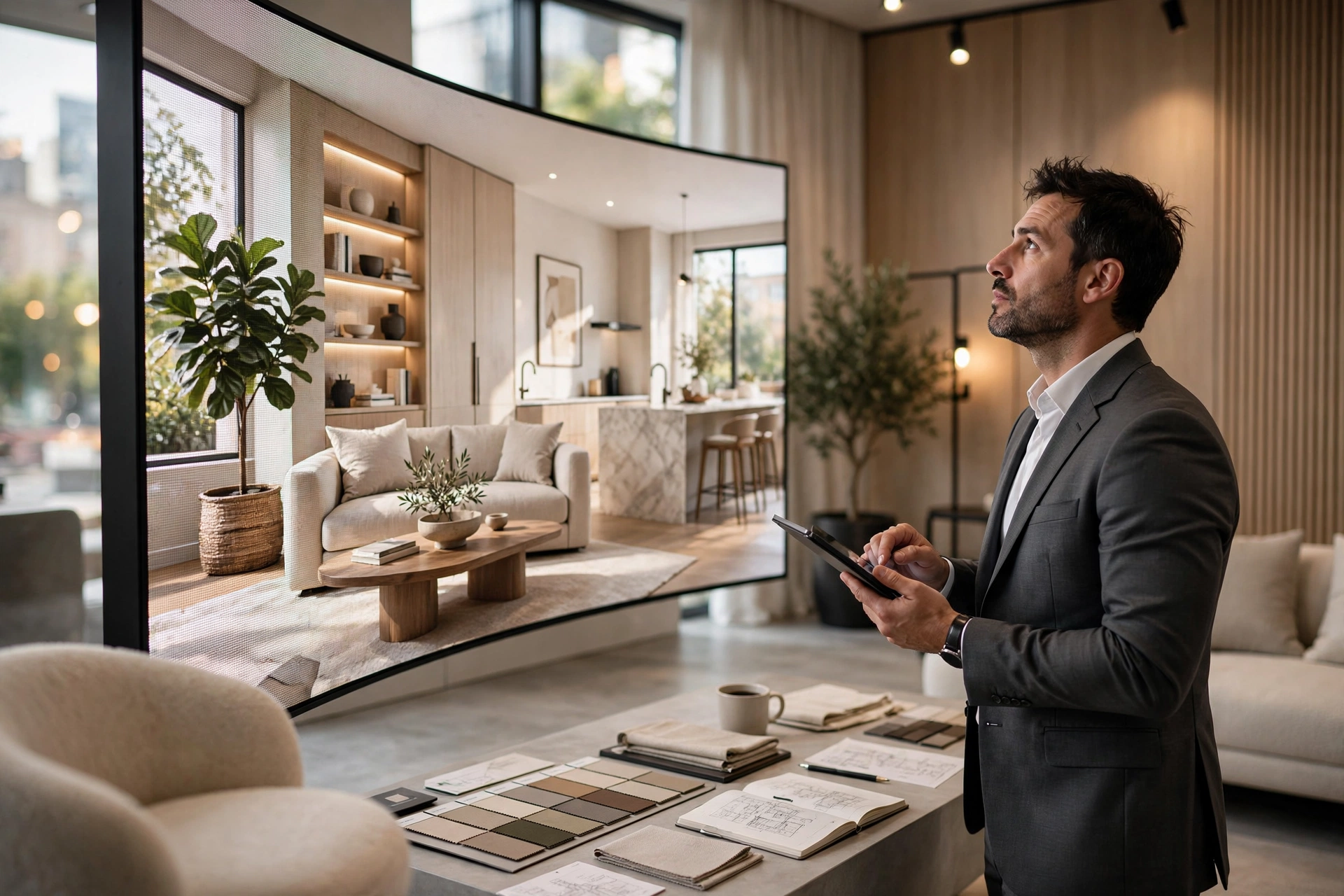 luxury apartment interior design 3D