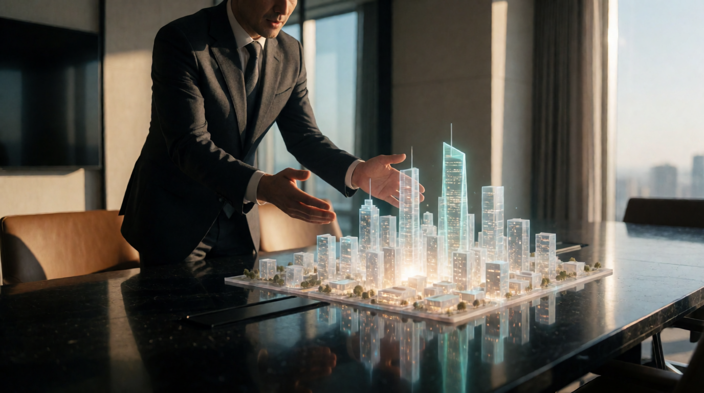 3D architectural model touchscreen display