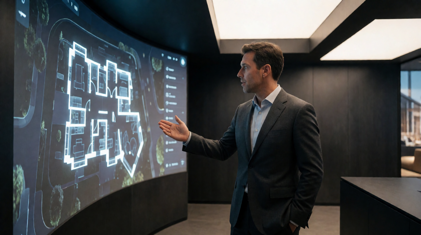 immersive 360 projection room showroom