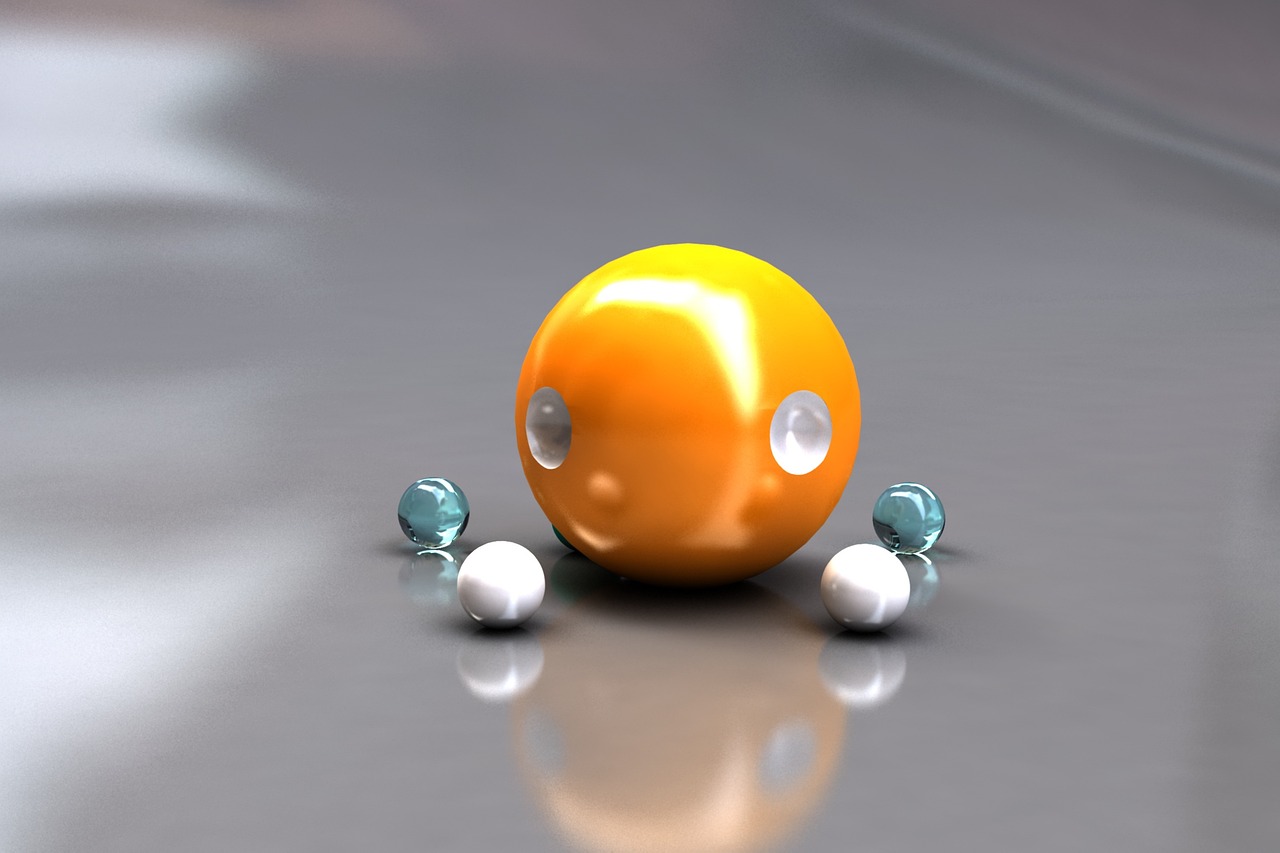 3d modeling, bright, sphere, 3d