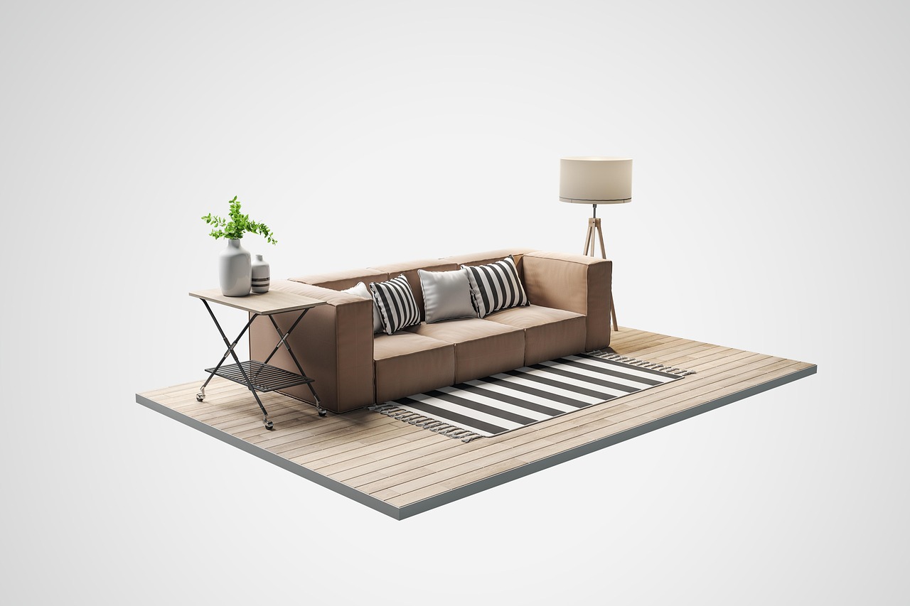 home, living room, sofa, interior, couch, design, modern, apartment, 3d render, contemporary