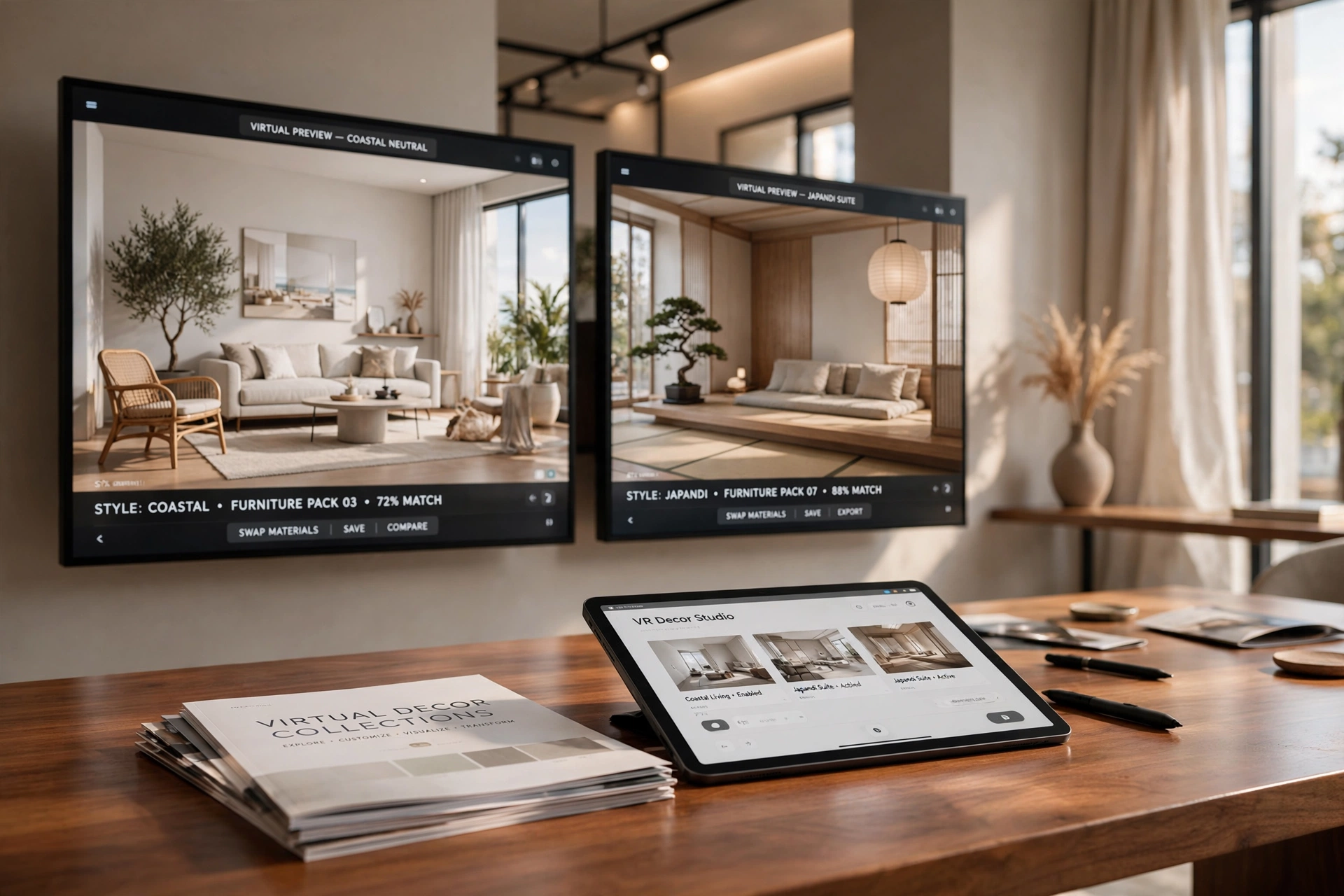 luxury apartment interior design 3D