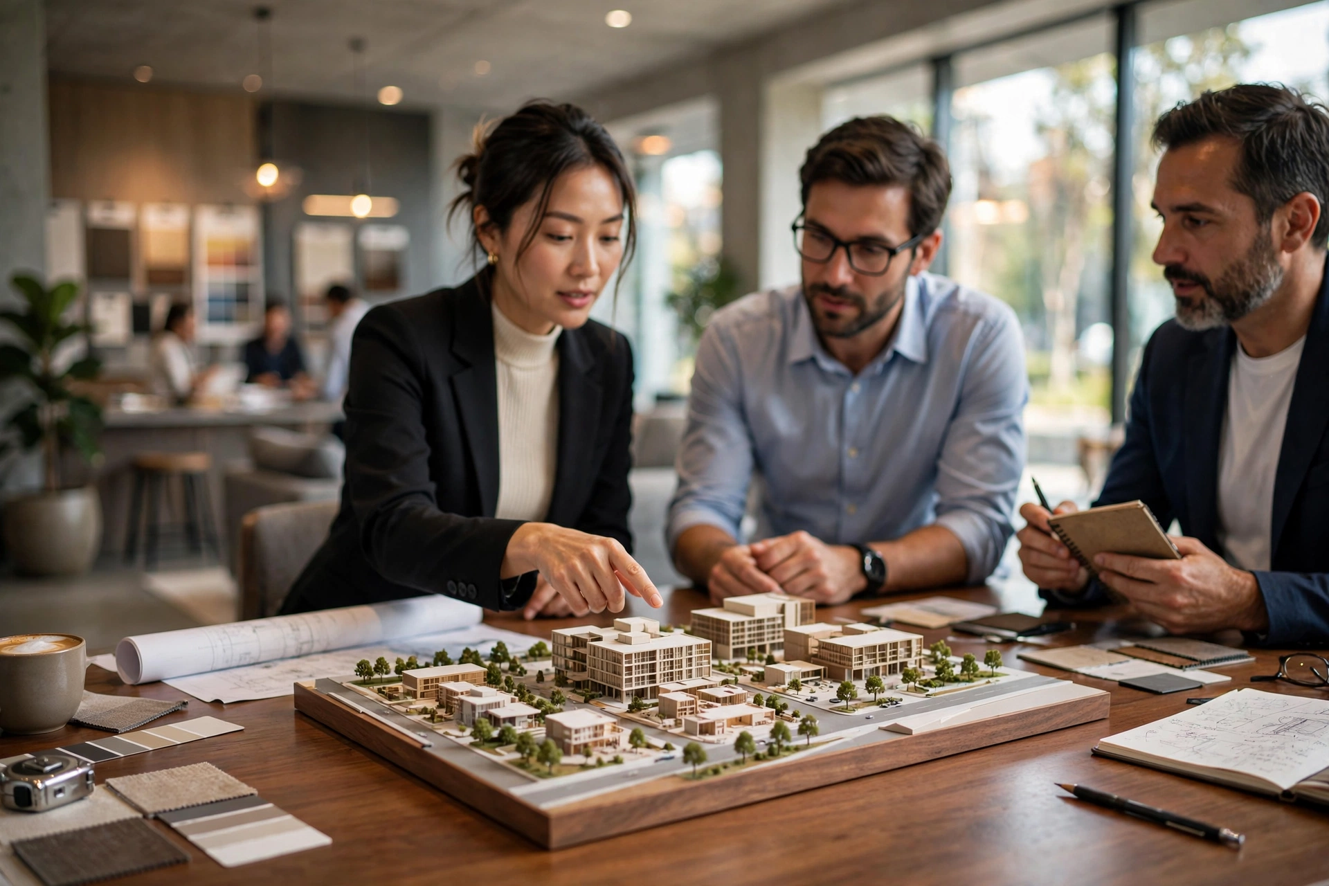 3D architectural model touchscreen display