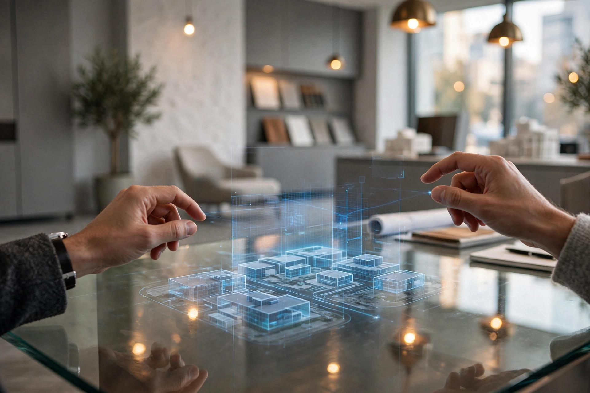 3D architectural model touchscreen display