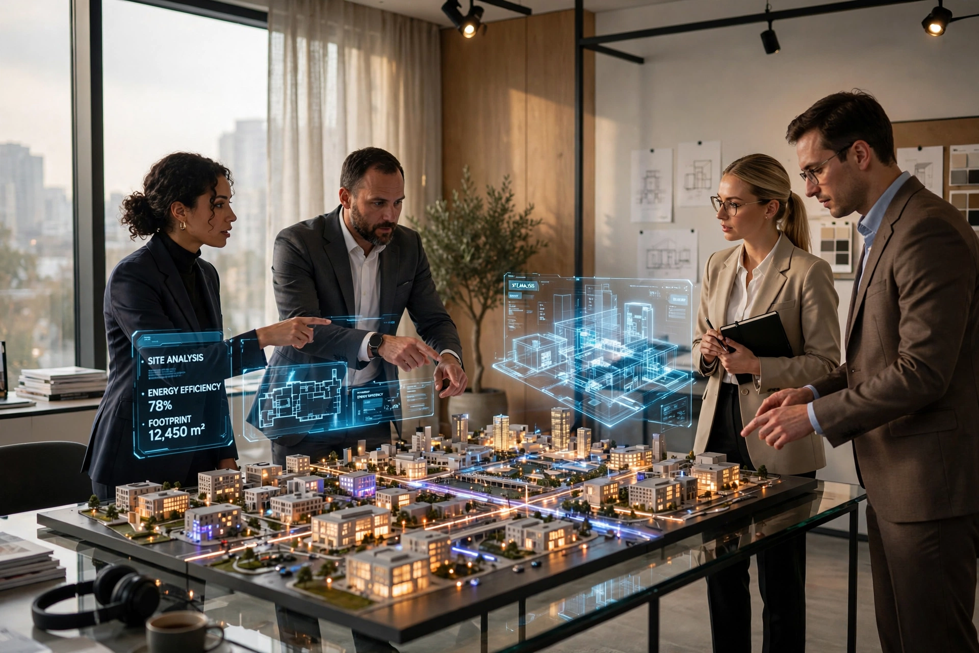 3D architectural model touchscreen display