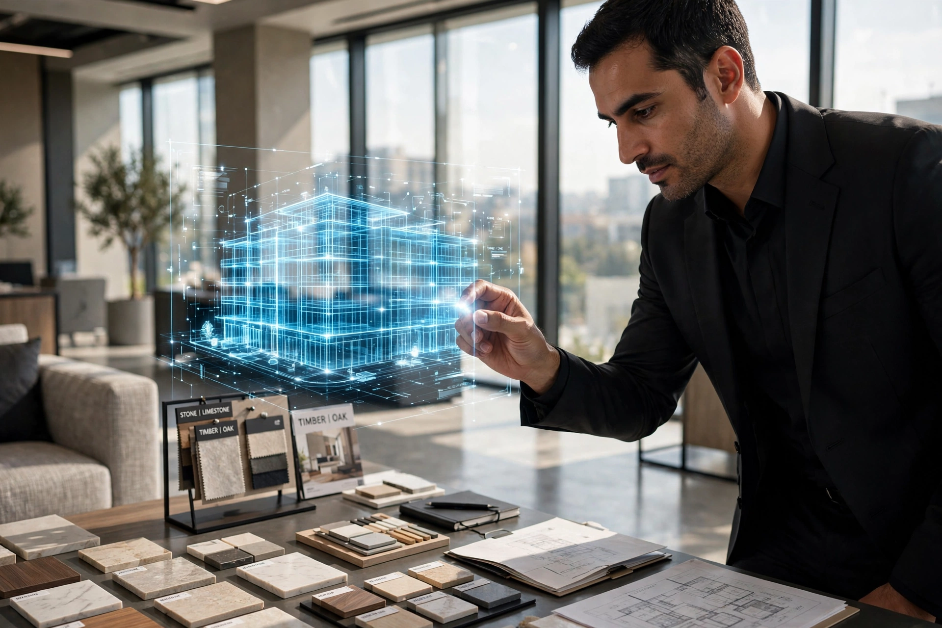 3D architectural model touchscreen display