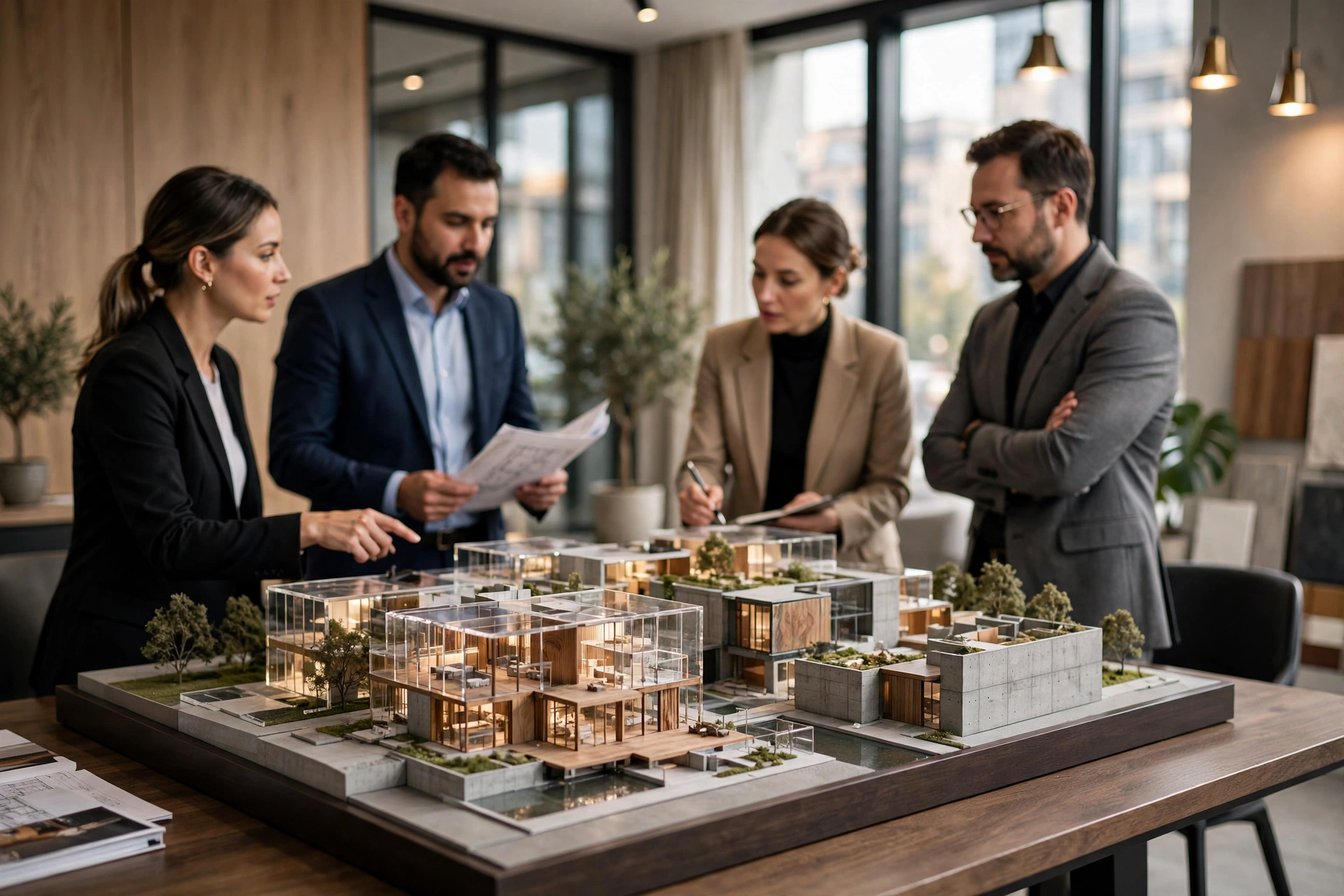 3D architectural model touchscreen display