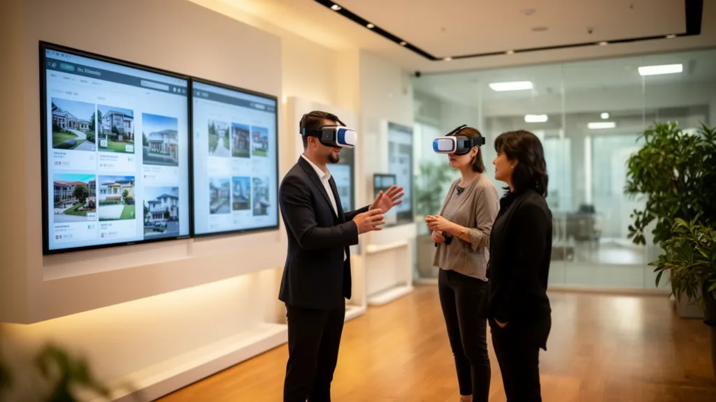 luxury real estate sales showroom modern