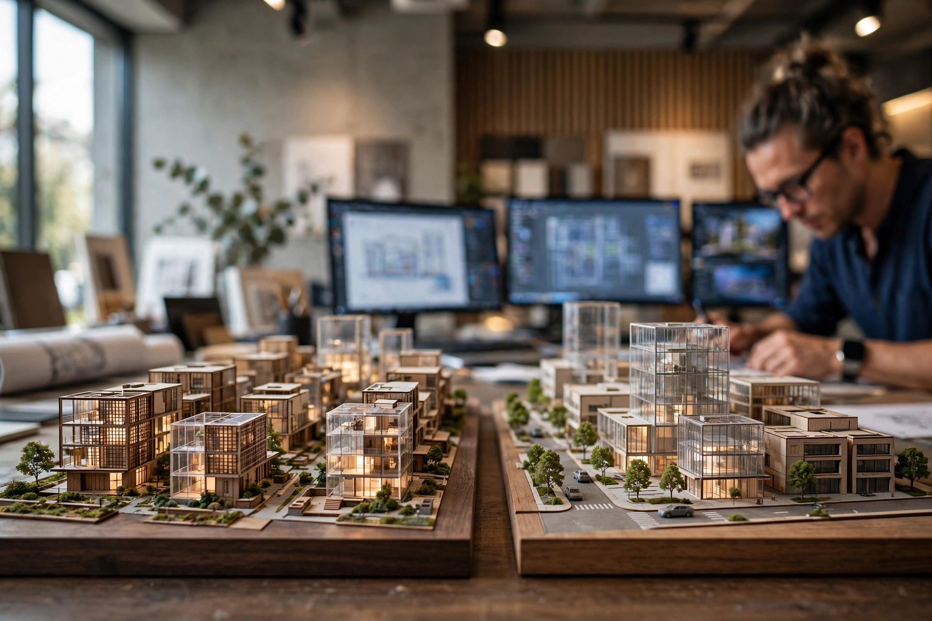 3D architectural model touchscreen display