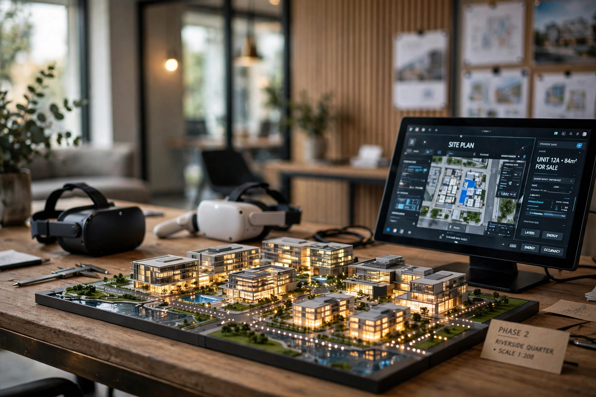 3D architectural model touchscreen display
