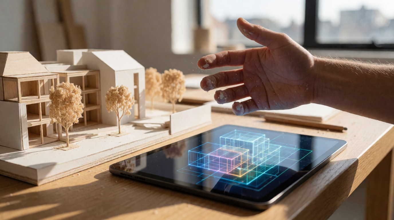 3D architectural model touchscreen display
