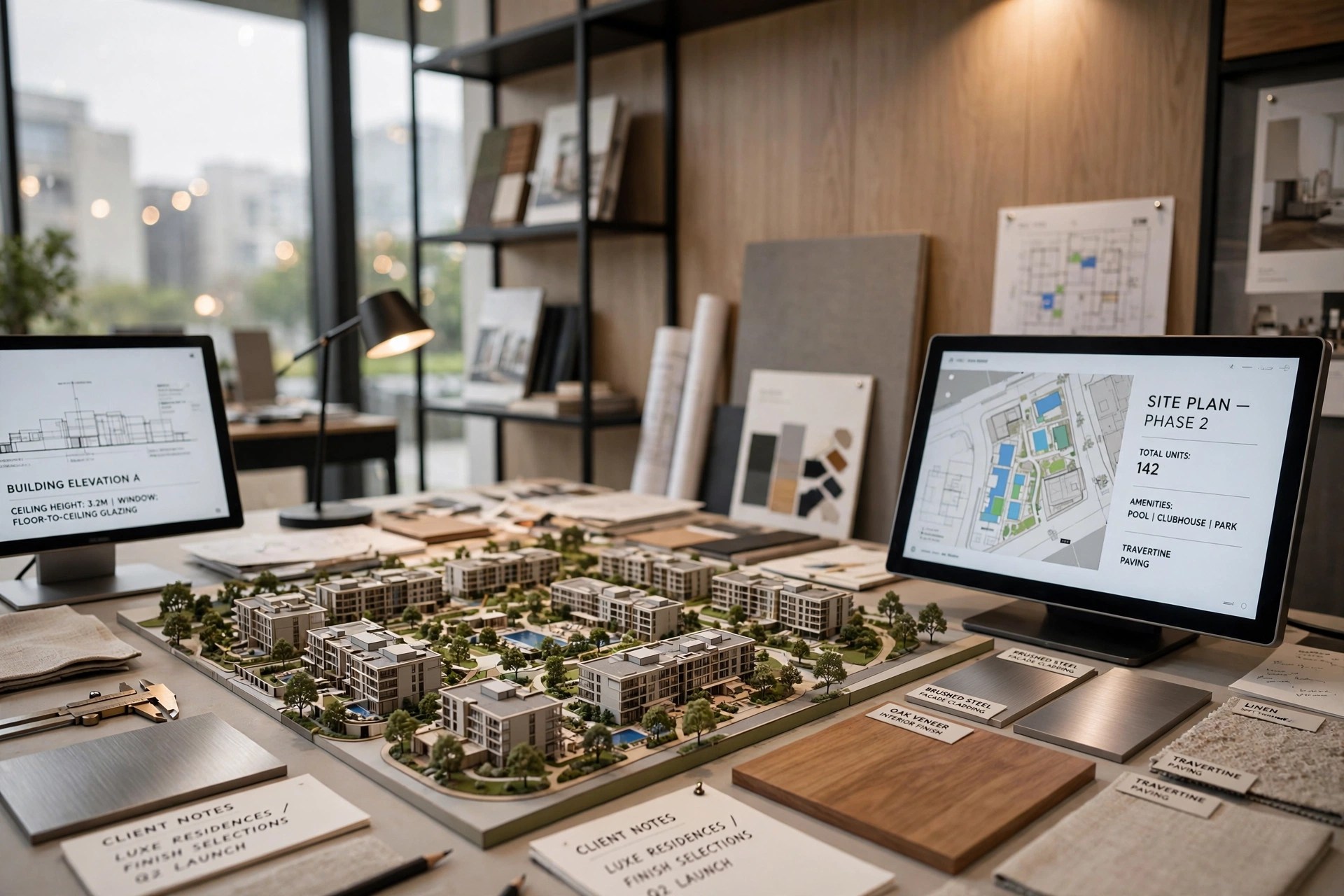3D architectural model touchscreen display