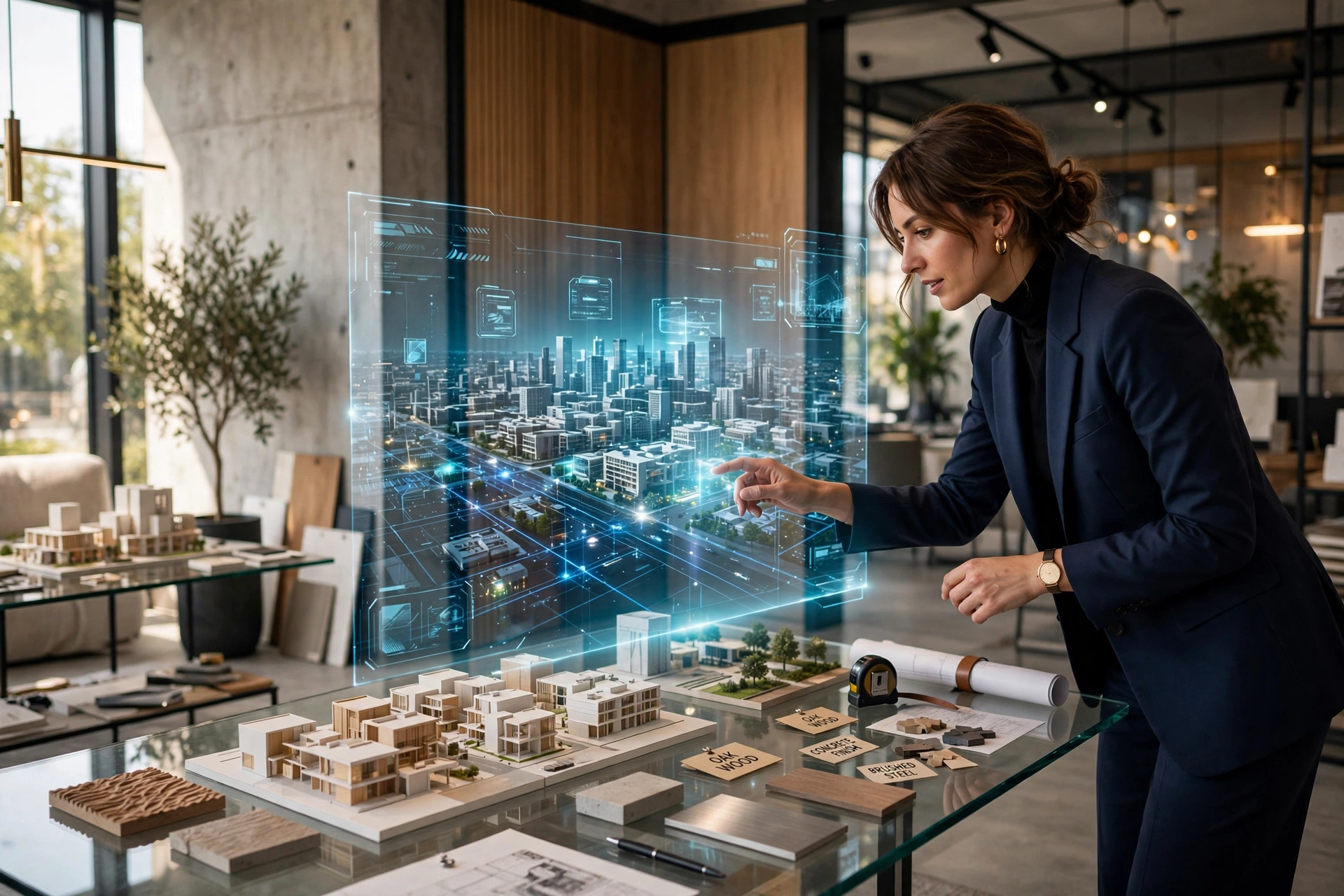 3D architectural model touchscreen display