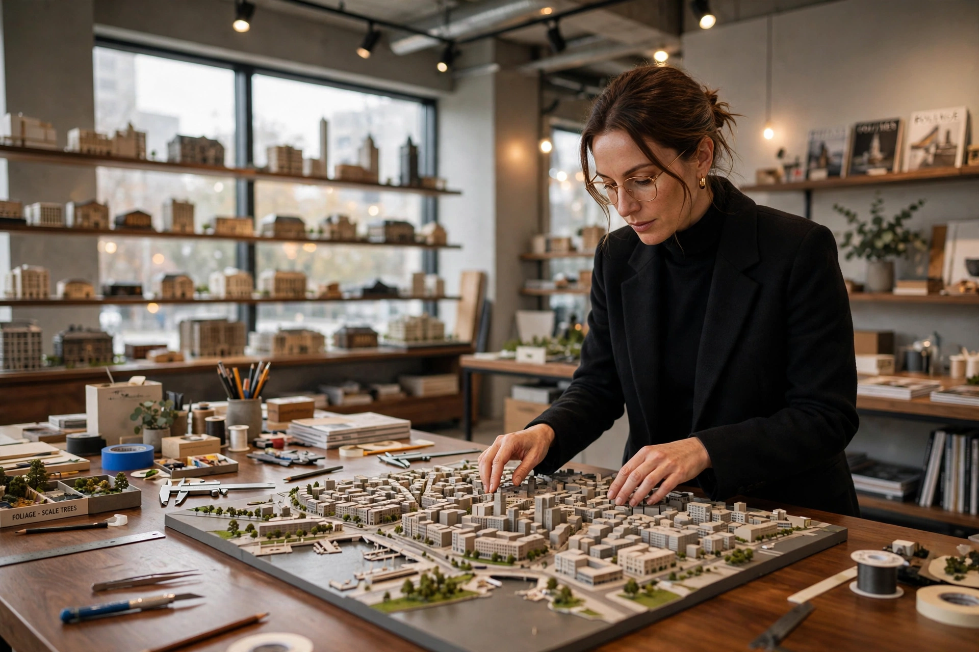 3D architectural model touchscreen display