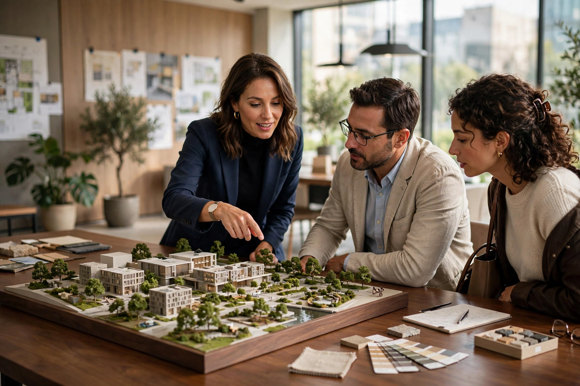 3D architectural model touchscreen display