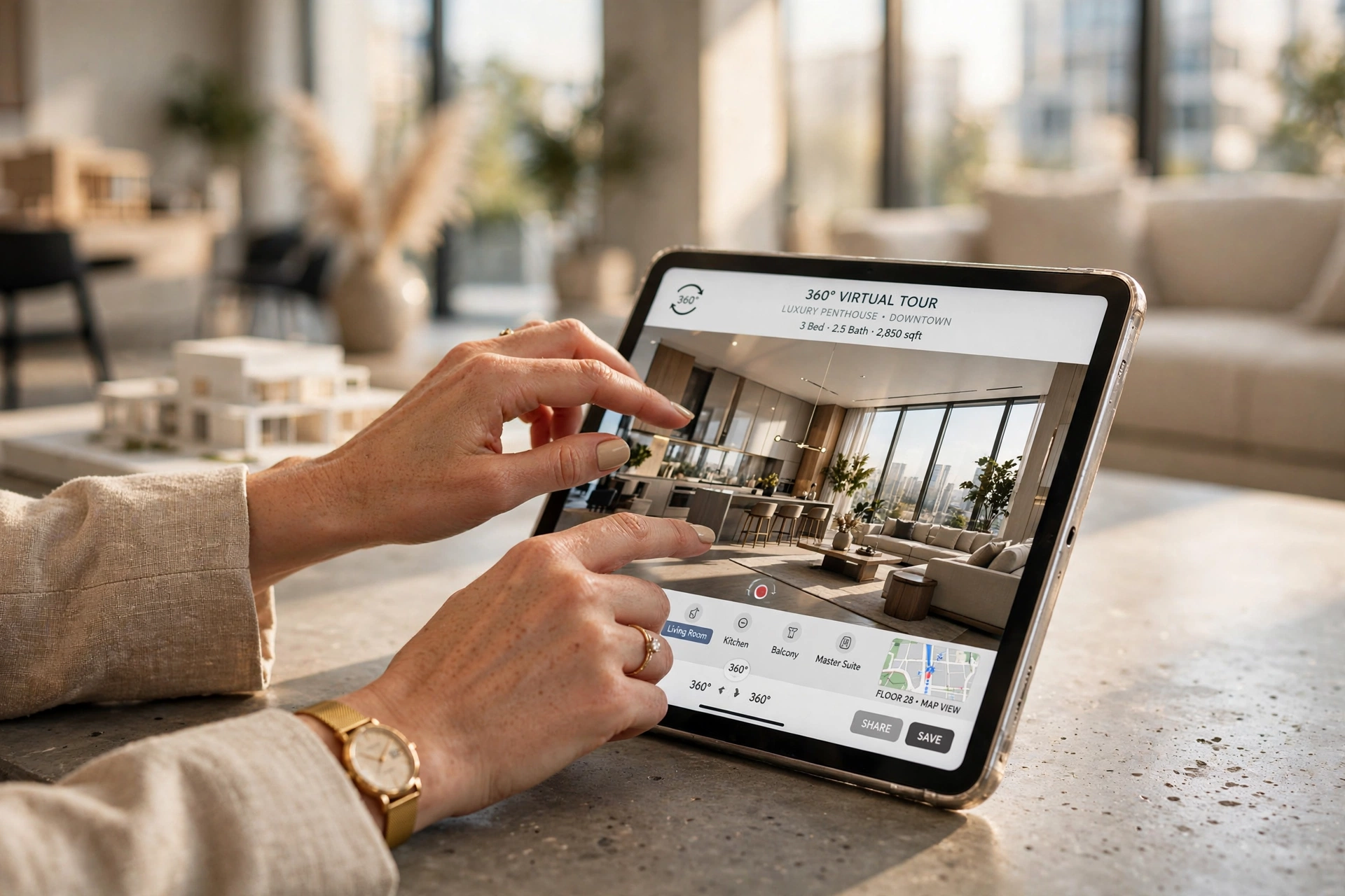 luxury apartment interior design 3D