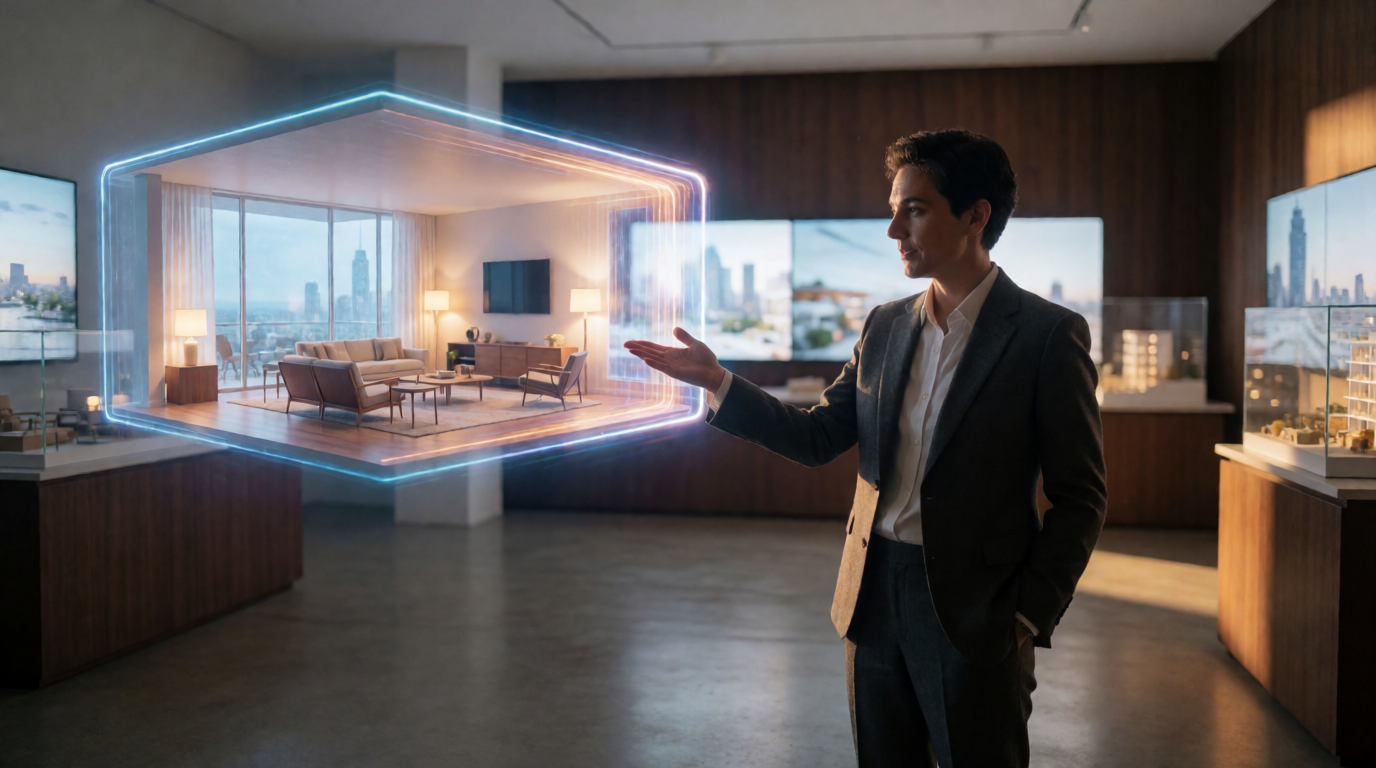 3D architectural model touchscreen display