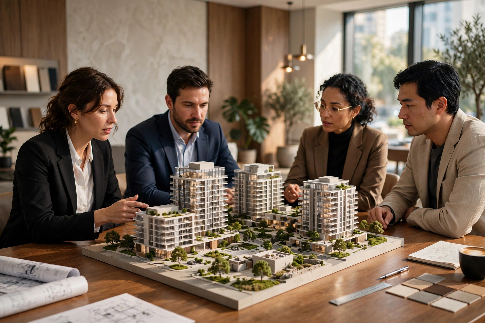 3D architectural model touchscreen display