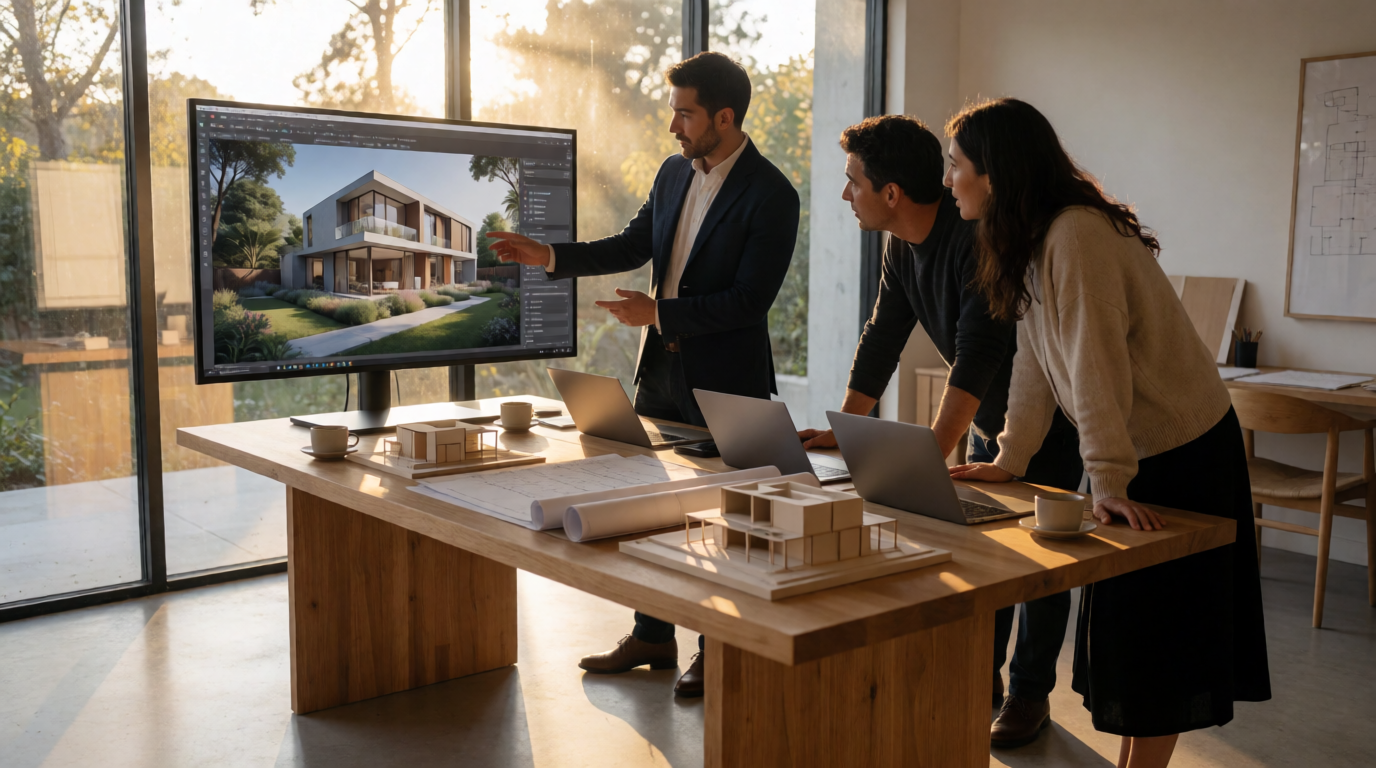 3D rendering architecture photorealistic