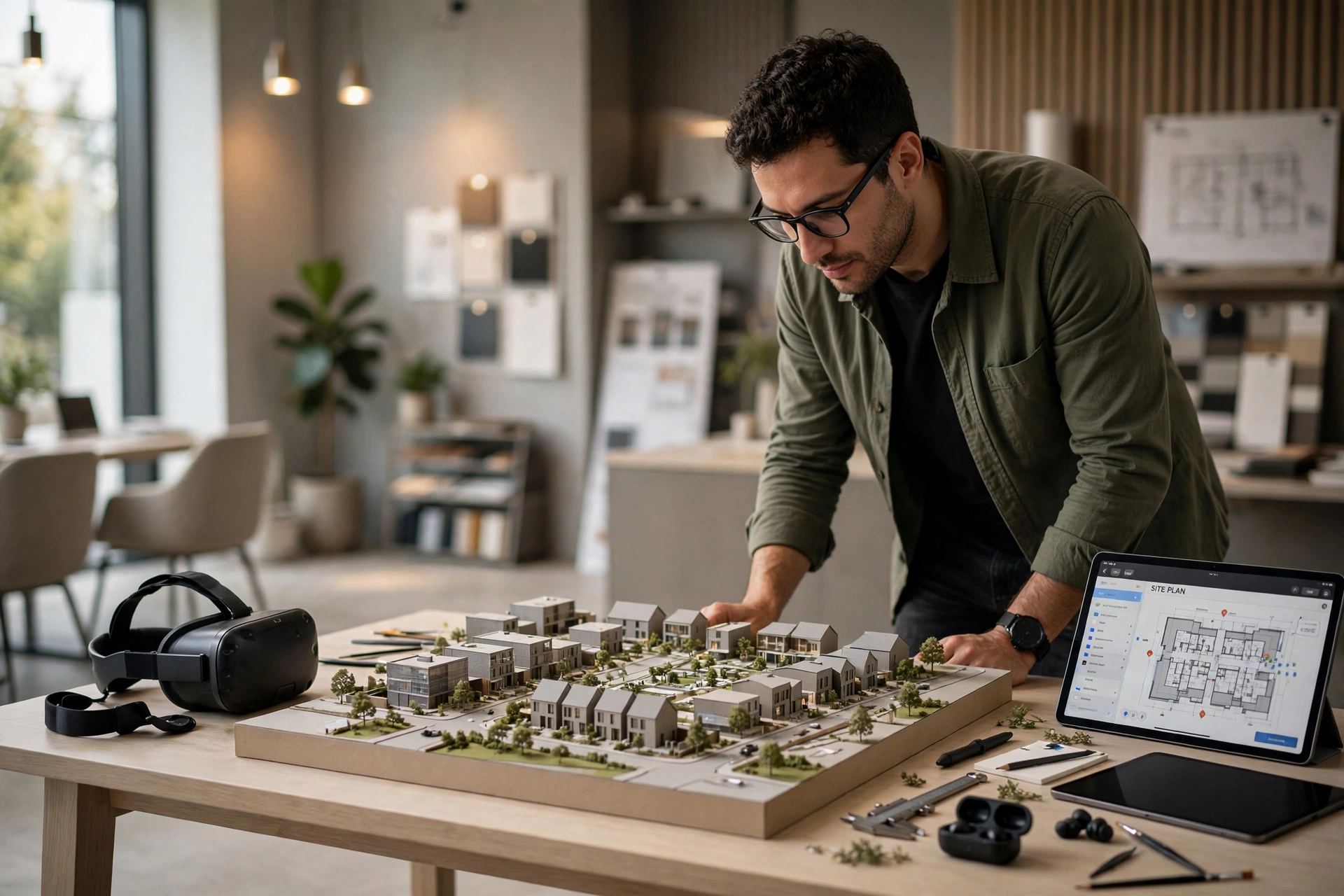 3D architectural model touchscreen display