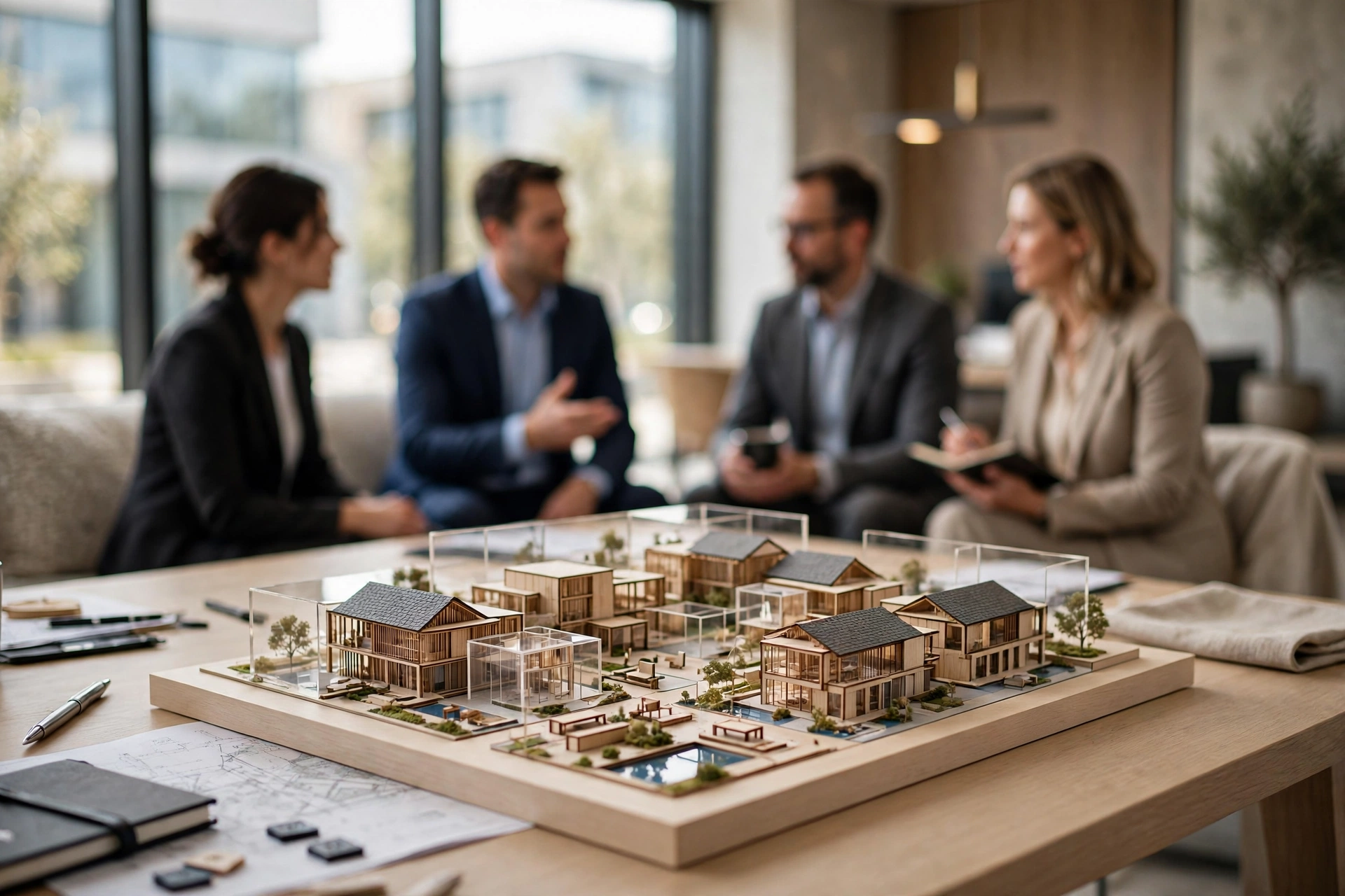 3D architectural model touchscreen display