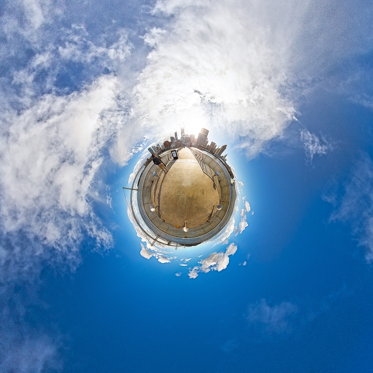 san francisco, little planet, 360, america, blue, building, california, city, cityscape, globe, little, planet, projection, usa, blue globe, blue planet