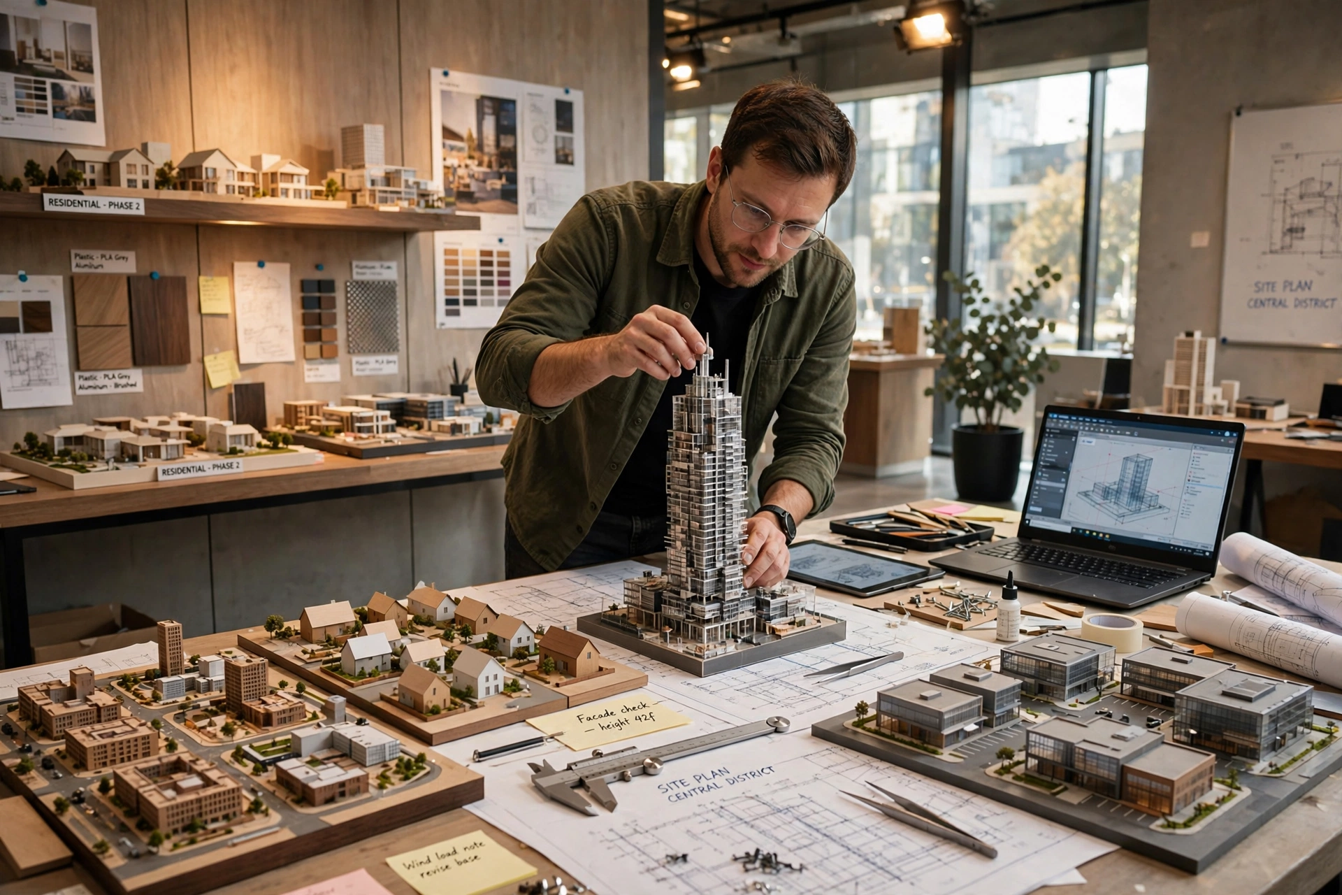 3D architectural model touchscreen display