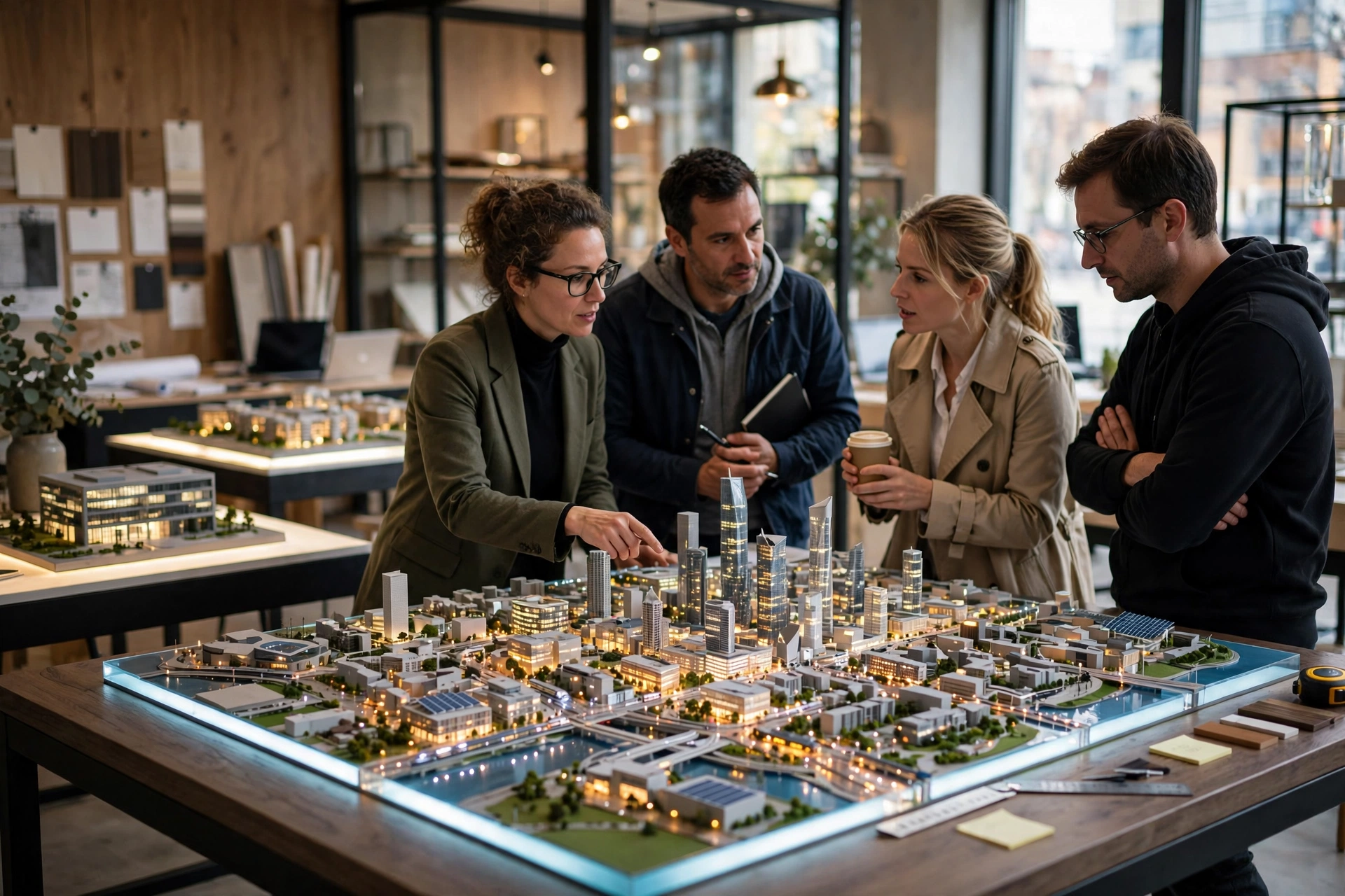 3D architectural model touchscreen display