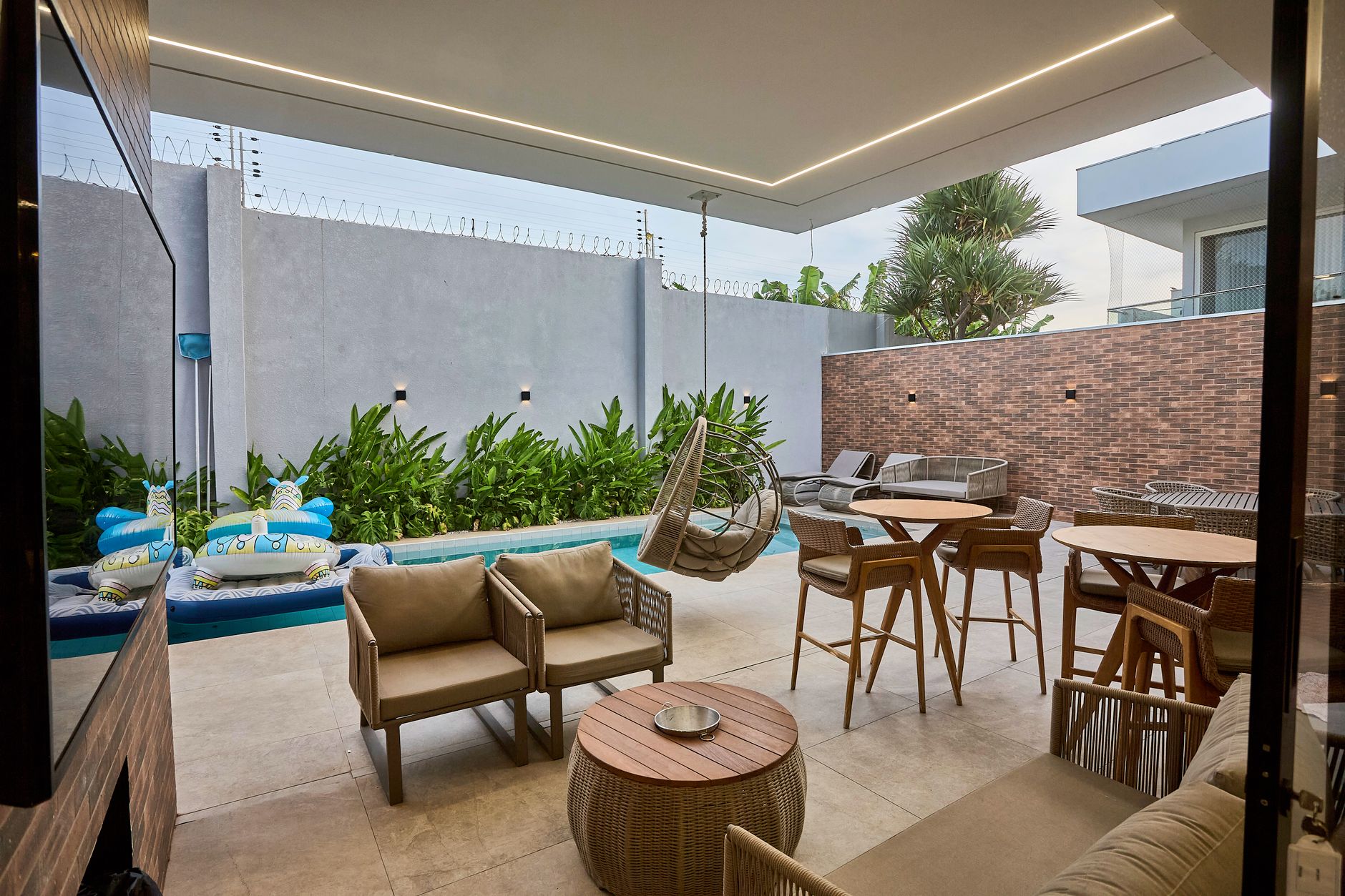 Sala modular Skyline em um espaço de vendas moderno