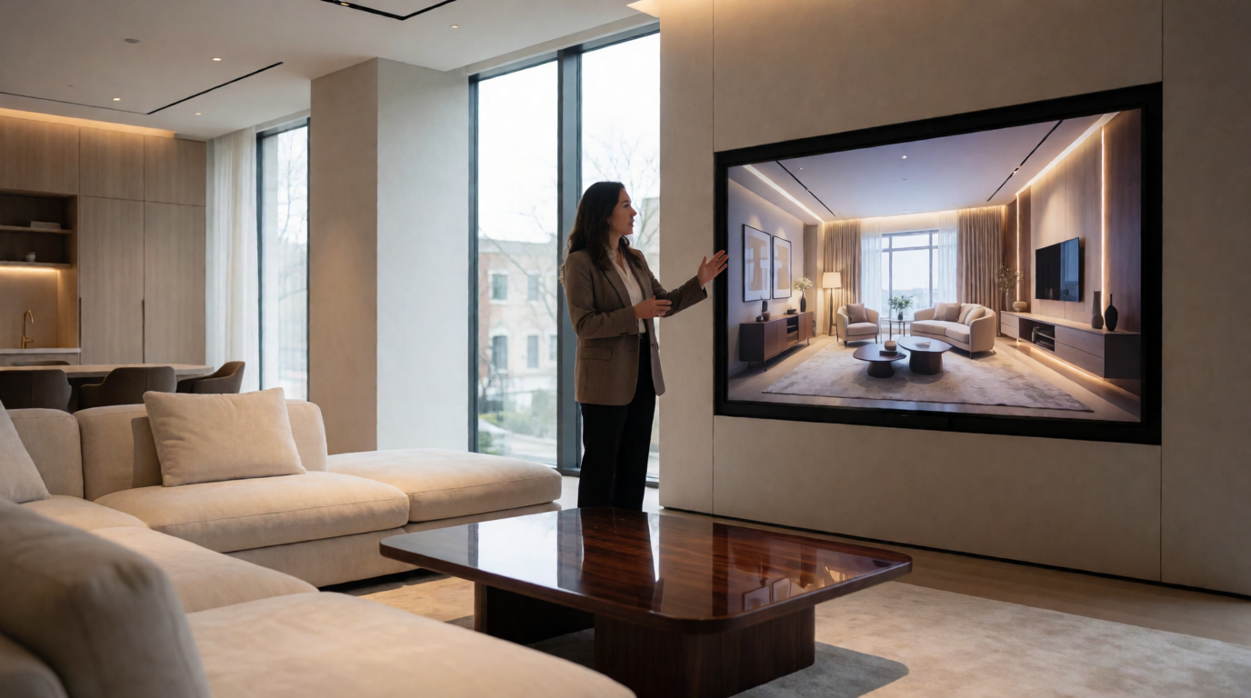 luxury apartment interior design 3D