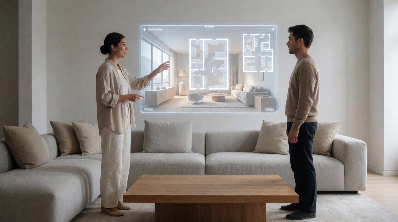 luxury apartment interior design 3D