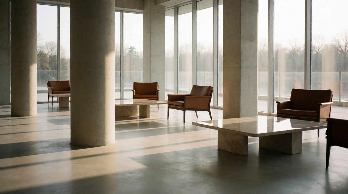 luxury real estate sales showroom modern