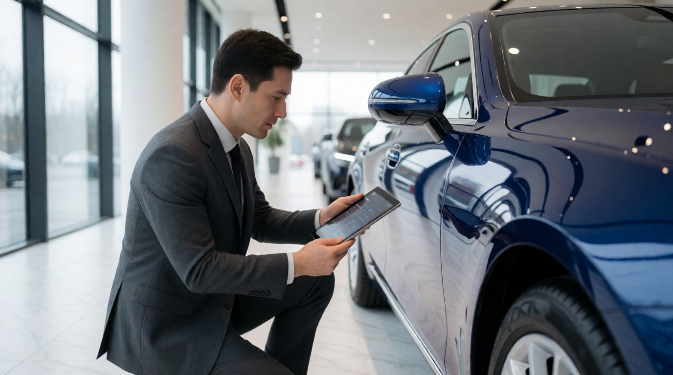 used car dealership showroom business technology