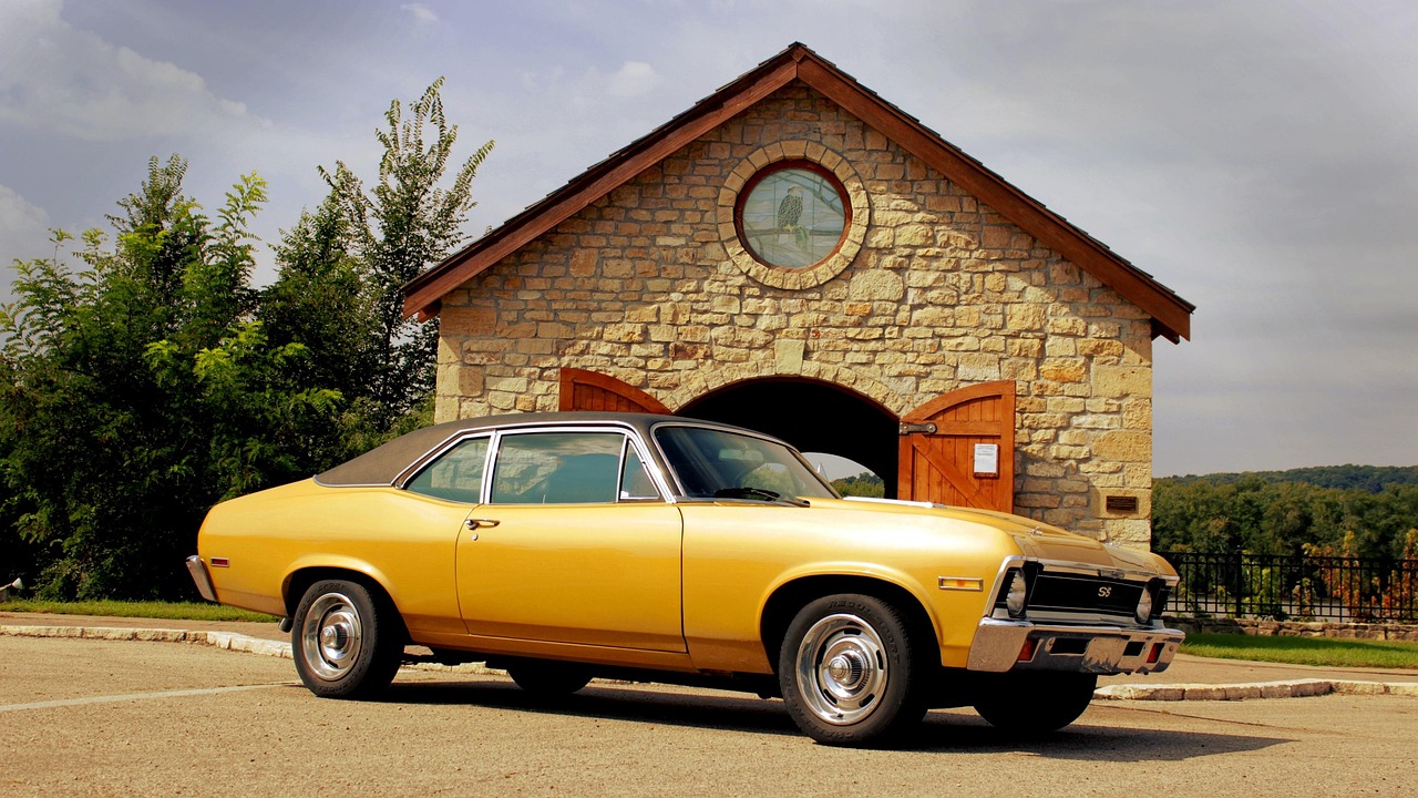 nova, car, countryside, outdoor, bright, grass, town, car wallpapers, drive, nature, mountains