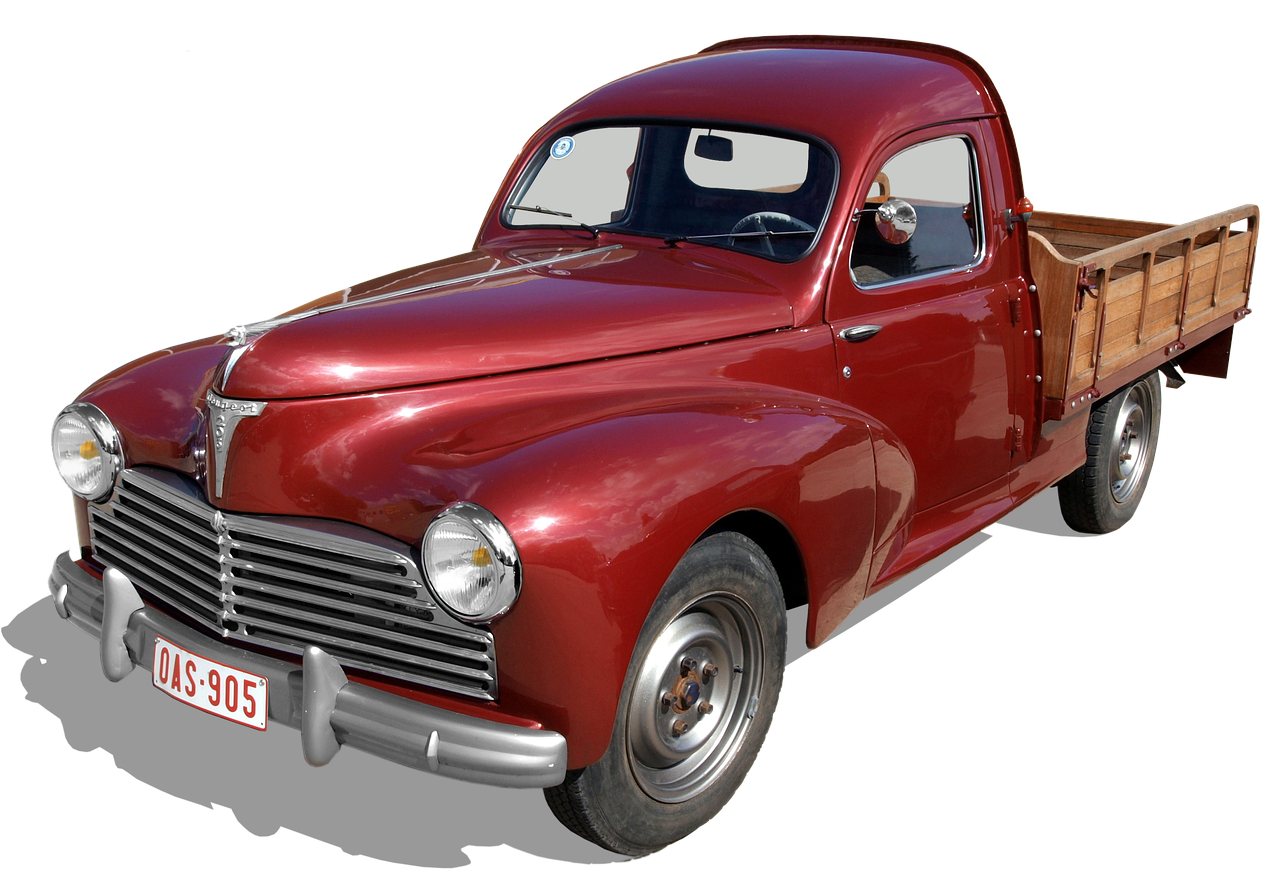peugeot 203, car wallpapers, truck, pick-up, isolated, old, transport, historical, automobile, vintage car automobile, vintage car mobile, vehicle, oldtimer car, antique car, rarity, france, peugeot, nostalgic, classic, nostalgia, old car, retro, car, red, transporter