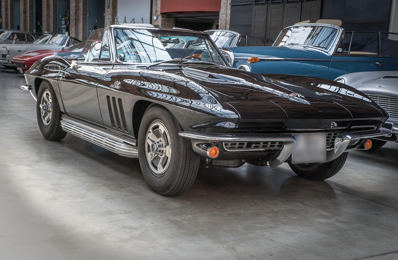 chevrolet corvette stingray, antique car, car, cabriolet, chevrolet, chevrolet corvette, sports car, car wallpapers, auto, automobile, vintage, retro