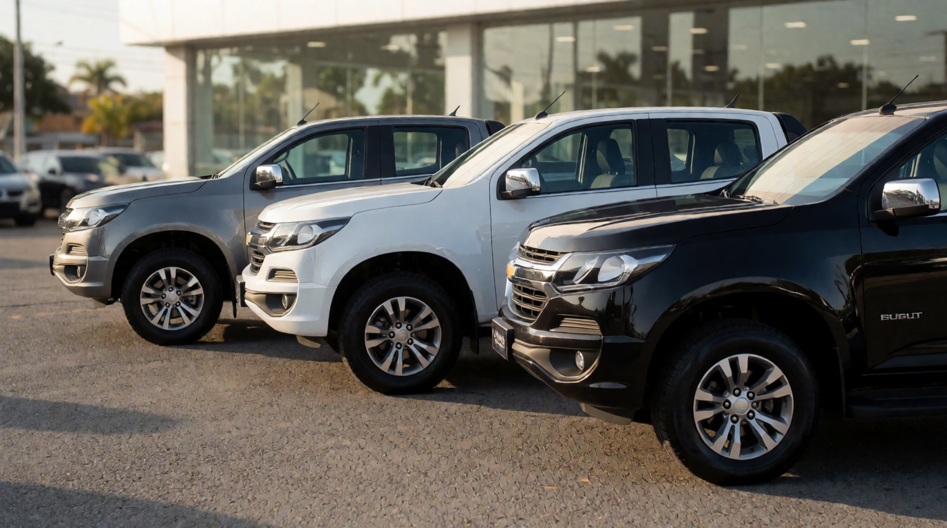 used car dealership showroom diferencas versoes chevrolet s10