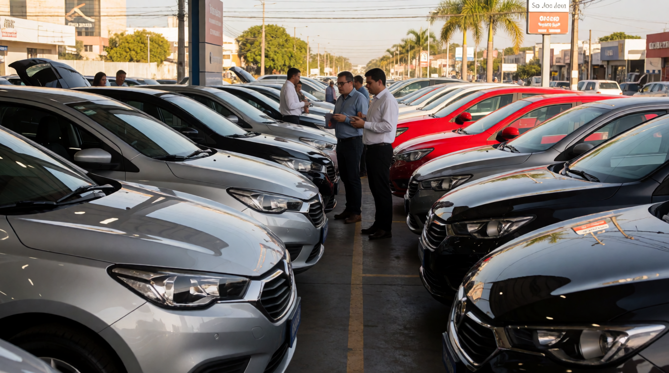 used car dealership showroom feirao seminovos neves paulista