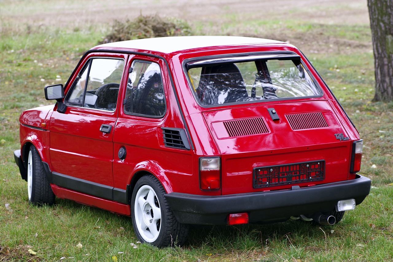 little fiat, toddler, car wallpapers, fiat, 126p, car, auto, red, refurbished, old, poland, the vehicle, automotive, tuning, antique car