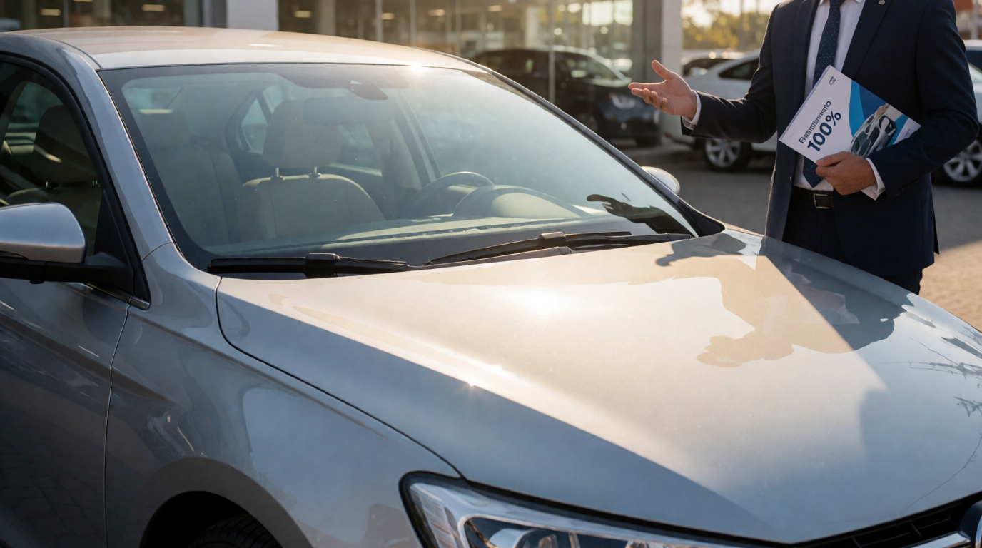 used car dealership showroom financiamento 100 porcento nova