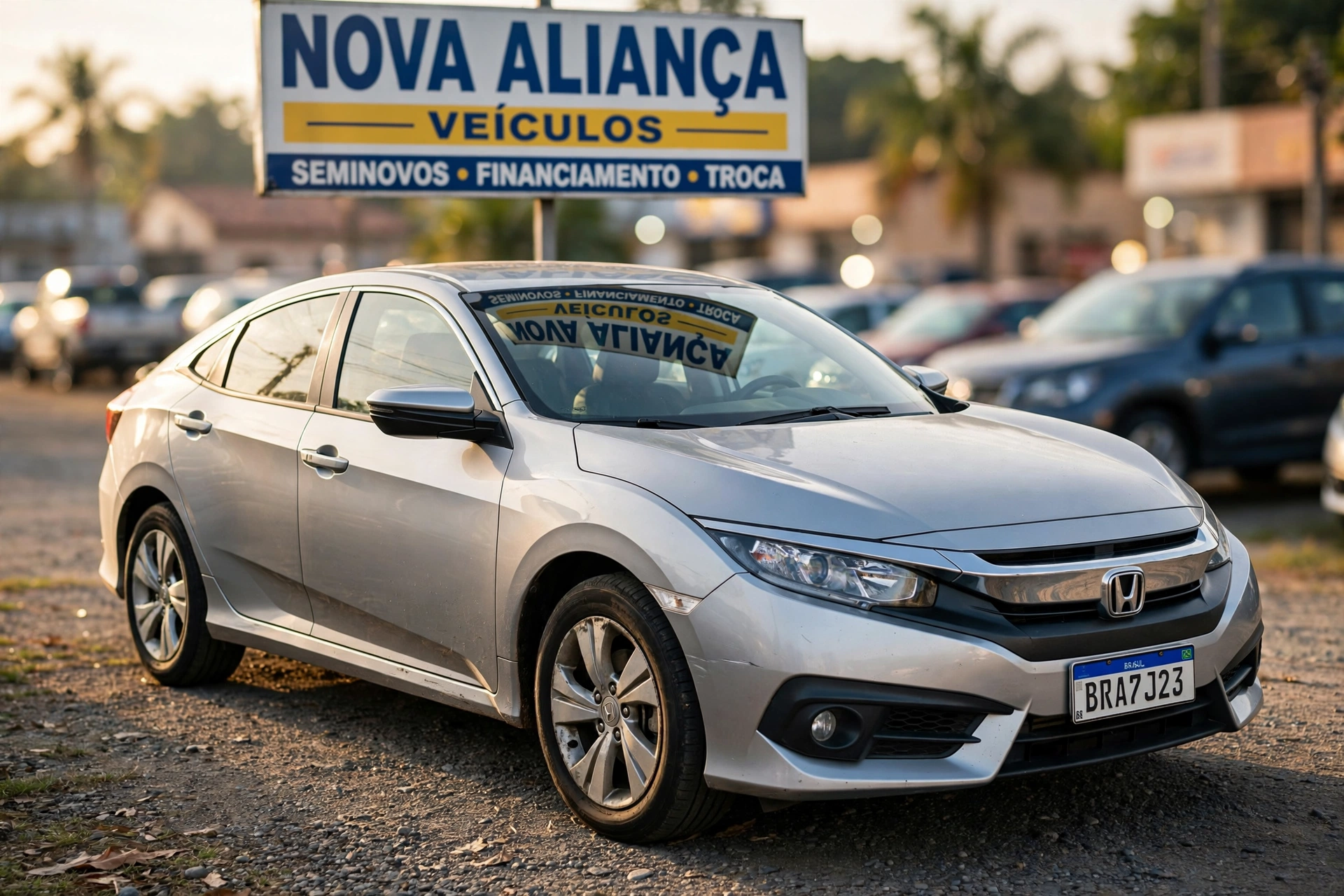 used car dealership showroom honda civic usado nova