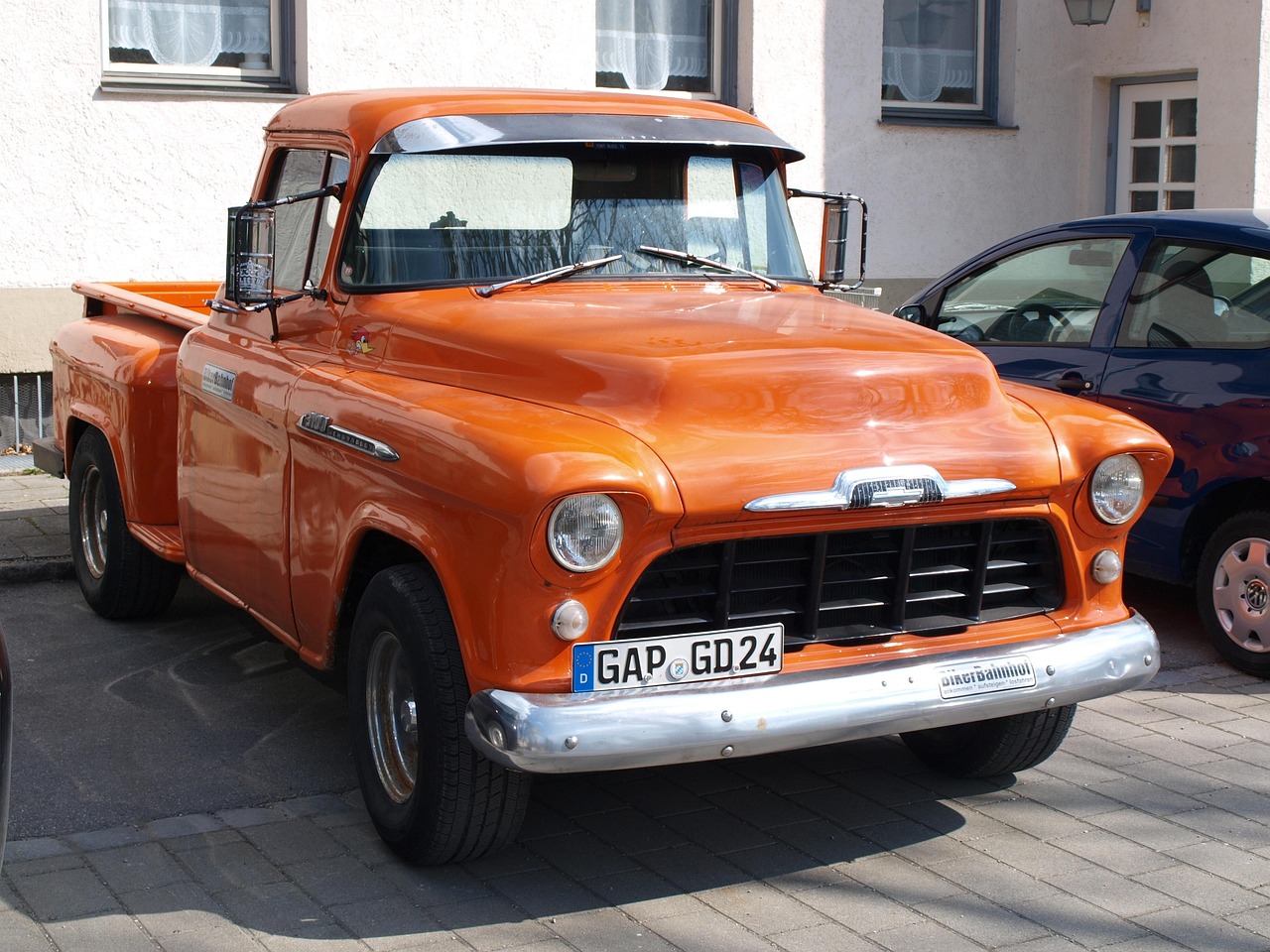 automobile, antique car, pickup, chevrolet, truck