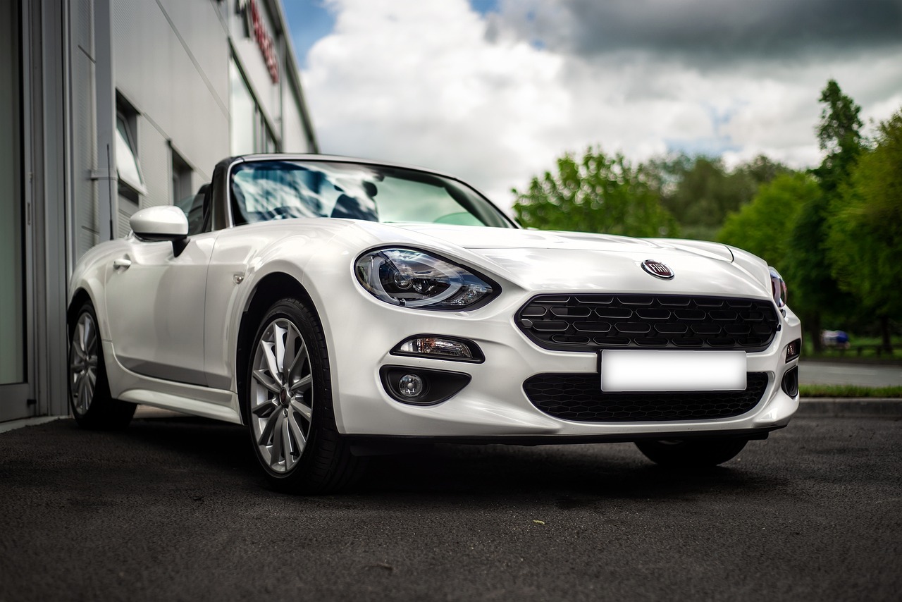 fiat 124 spider, car wallpapers, car, convertible, outdoors