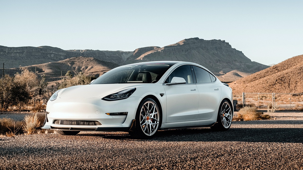tesla, car, road, car wallpapers, white car, vehicle, auto, automobile, electric car, tesla model 3