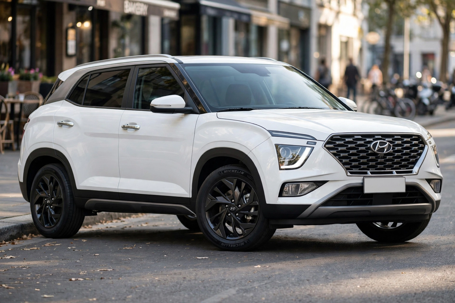 Hyundai Creta branco seminovo em excelente estado de conservação