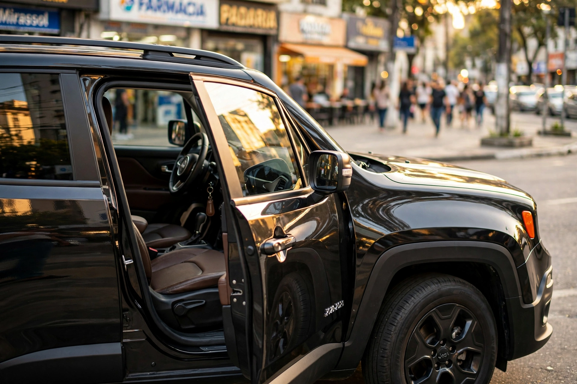 Jeep Renegade seminovo em cenário urbano de Mirassol