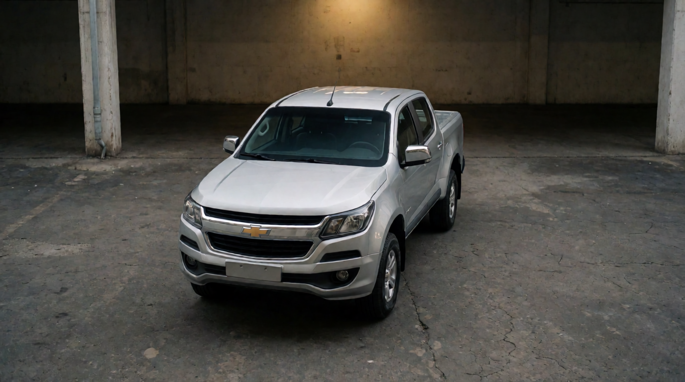 Chevrolet S10 estacionada em garagem fechada