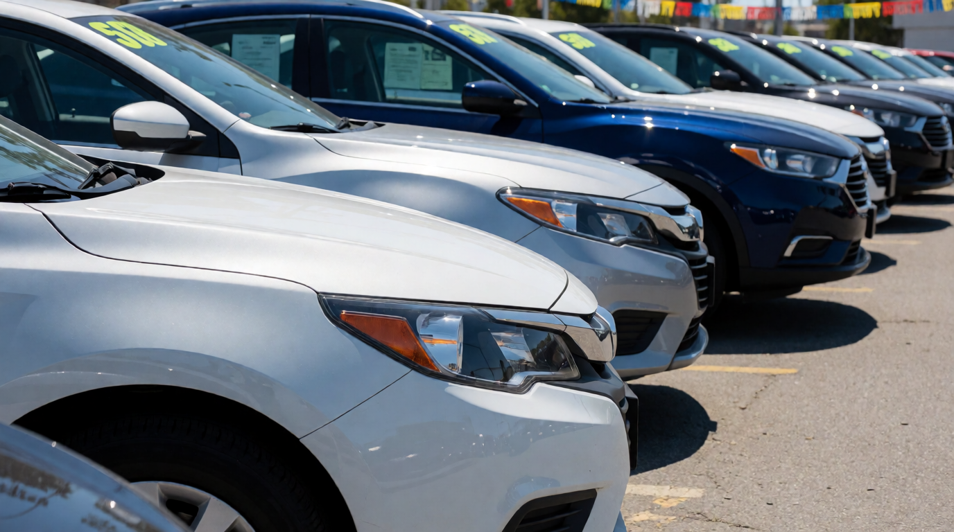 Pátio de carros seminovos na Portal Seminovos Rio Preto