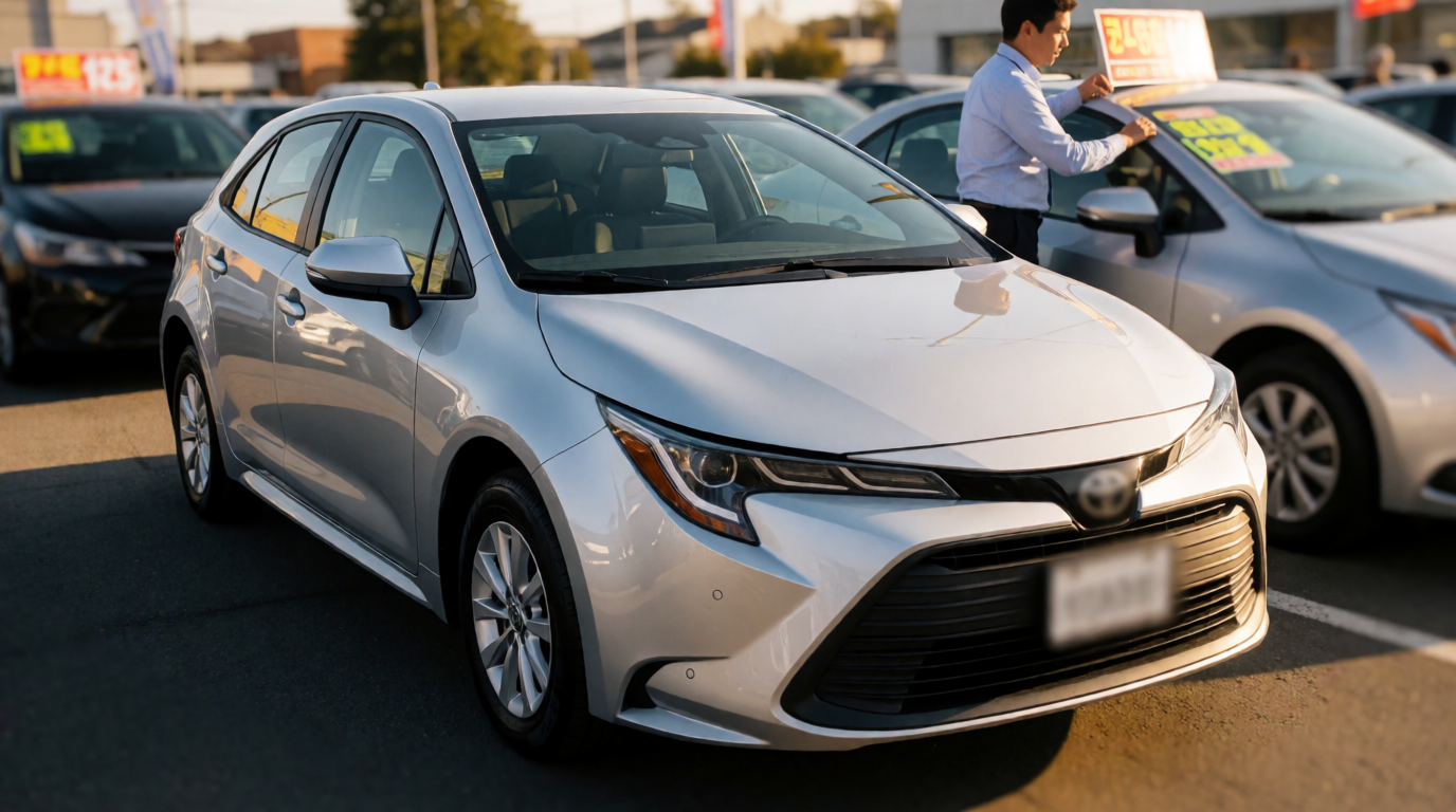 used car dealership showroom versao mais vendida toyota