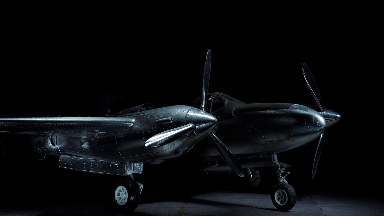 p38, lightning, plane, model, light painting, chrome finish, mood, lightning, lightning, plane, plane, plane, plane, plane